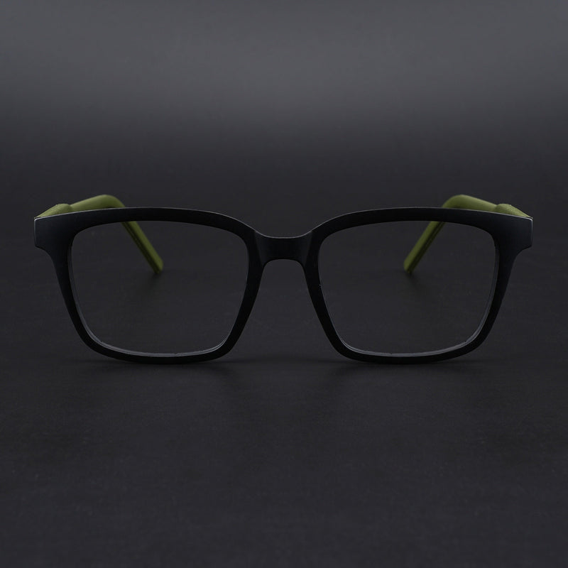 Eyejack Rush Matt Black Square Eyeglasses for Men & Women (1002CL649-C5)