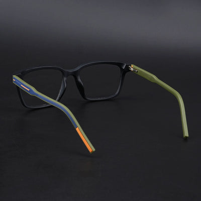 Eyejack Rush Matt Black Square Eyeglasses for Men & Women (1002CL649-C5)