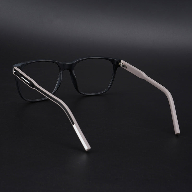 Eyejack Rush Matt Black Square Eyeglasses for Men & Women (1003CL655-C1)