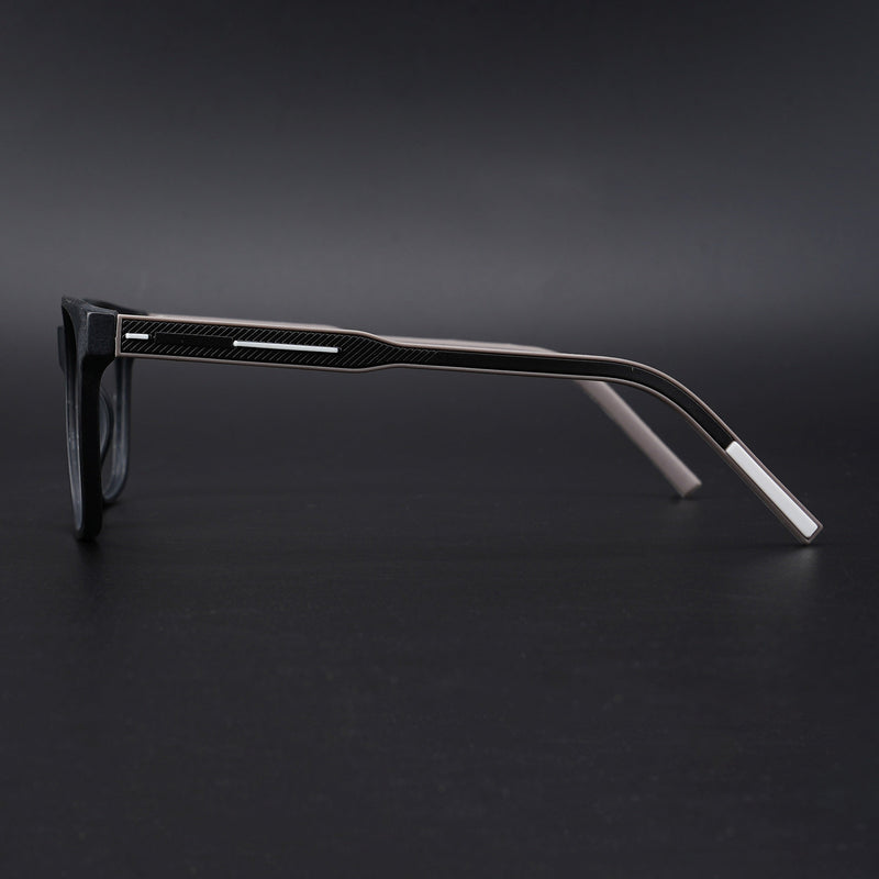 Eyejack Rush Matt Black Square Eyeglasses for Men & Women (1003CL655-C1)