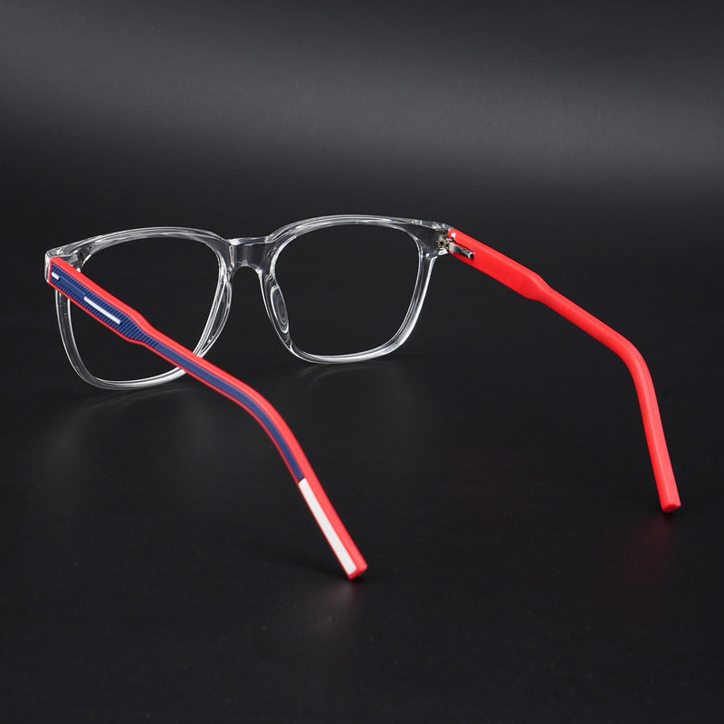 Eyejack Rush Transparent Square Eyeglasses for Men & Women (1003CL658-C4)