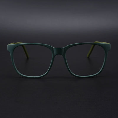 Eyejack Rush Green Square Eyeglasses for Men & Women (1003CL660-C6)
