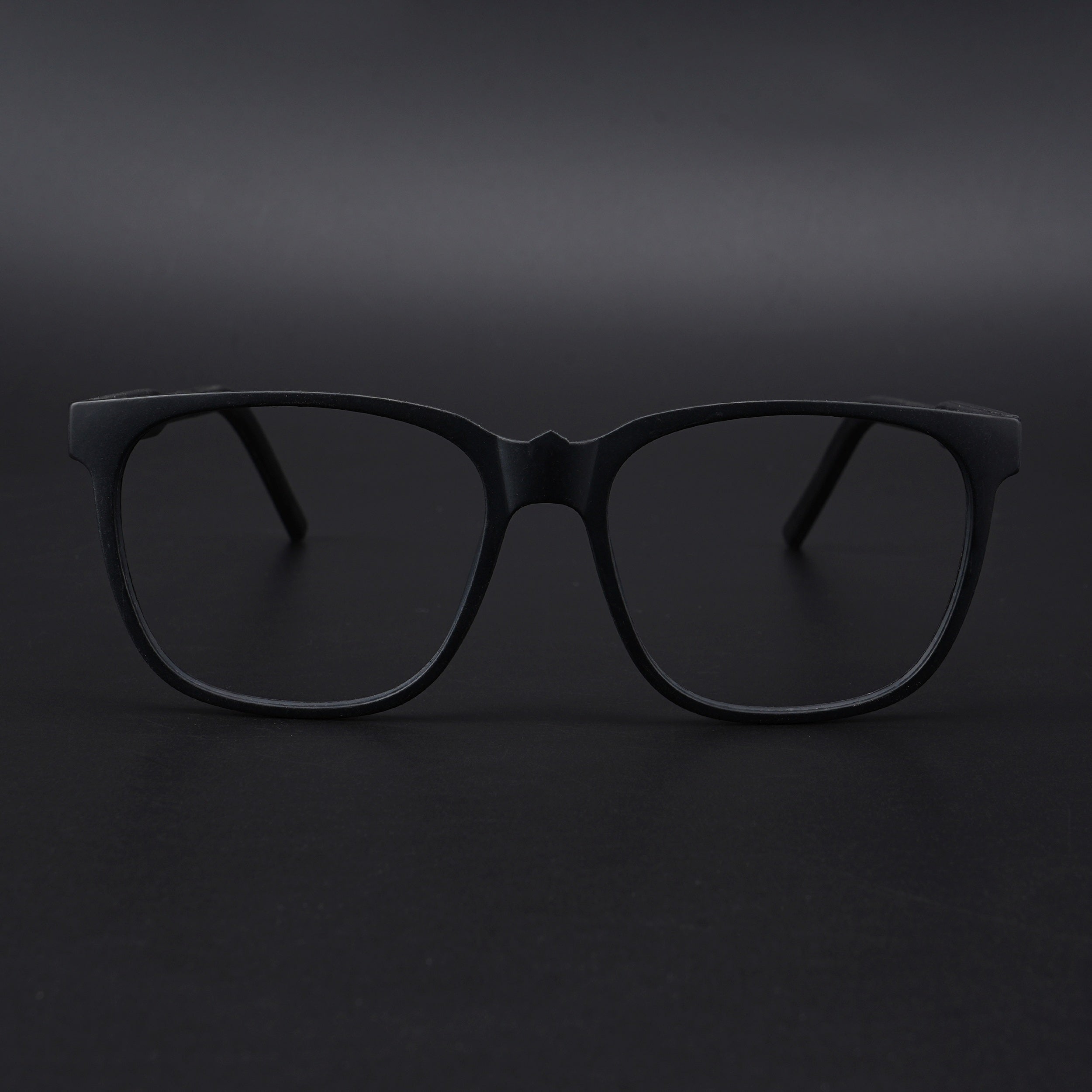 Eyejack Rush Matt Black Square Eyeglasses for Men & Women (1003CL661-C7)