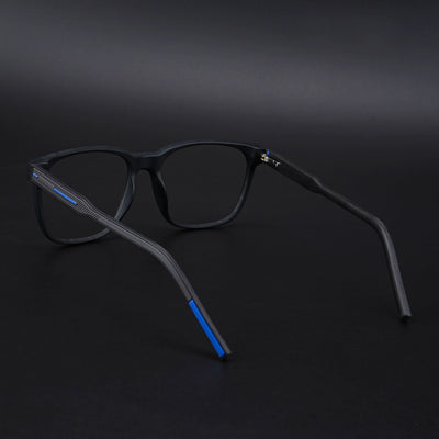 Eyejack Rush Matt Black Square Eyeglasses for Men & Women (1003CL661-C7)