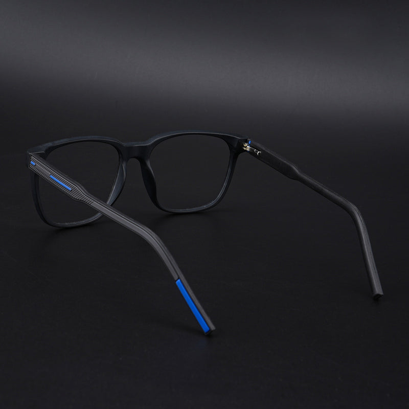 Eyejack Rush Matt Black Square Eyeglasses for Men & Women (1003CL661-C7)