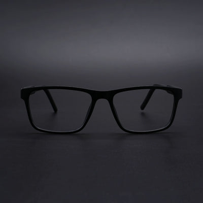 Eyejack Rush Matt Black Square Eyeglasses for Men & Women (1004CL671-C7)