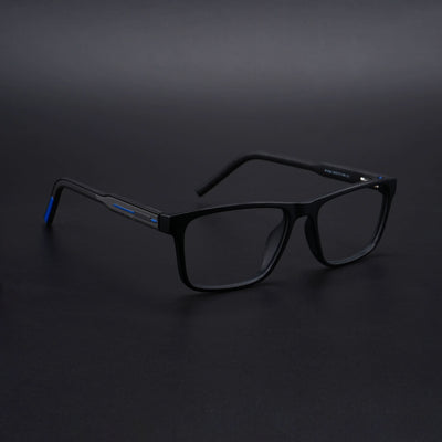 Eyejack Rush Matt Black Square Eyeglasses for Men & Women (1004CL671-C7)