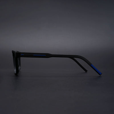 Eyejack Rush Matt Black Square Eyeglasses for Men & Women (1004CL671-C7)