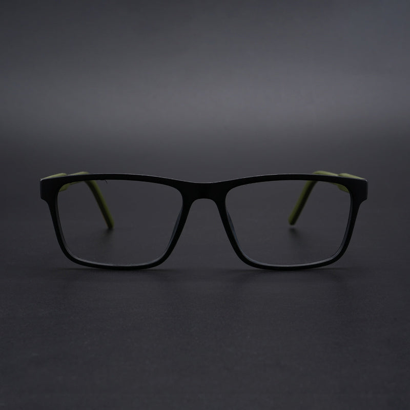 Eyejack Rush Matt Black Square Eyeglasses for Men & Women (1004CL669-C5)