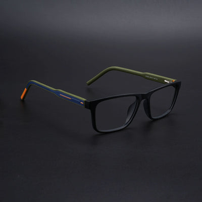 Eyejack Rush Matt Black Square Eyeglasses for Men & Women (1004CL669-C5)