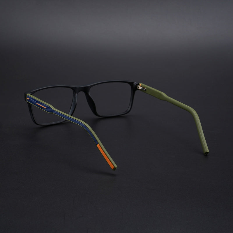 Eyejack Rush Matt Black Square Eyeglasses for Men & Women (1004CL669-C5)