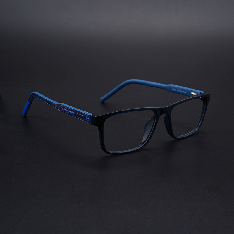 Eyejack Rush Navy Blue Square Eyeglasses for Men & Women (1004CL672-C8)
