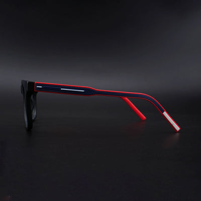 Eyejack Rush Matt Black Square Eyeglasses for Men & Women (1005CL677-C3)
