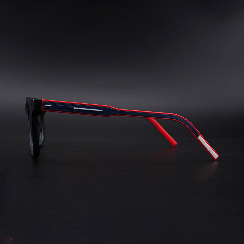 Eyejack Rush Matt Black Square Eyeglasses for Men & Women (1005CL677-C3)