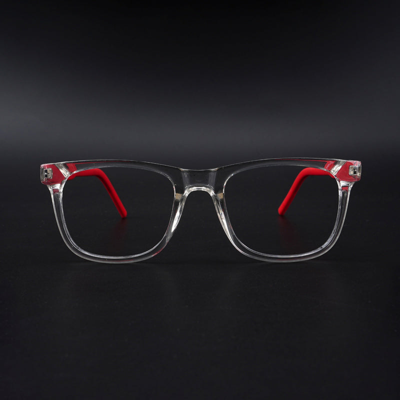 Eyejack Rush Transparent Square Eyeglasses for Men & Women (1005CL678-C4)