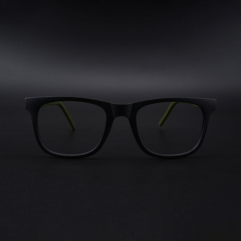 Eyejack Rush Matt Black Square Eyeglasses for Men & Women (1005CL679-C5)