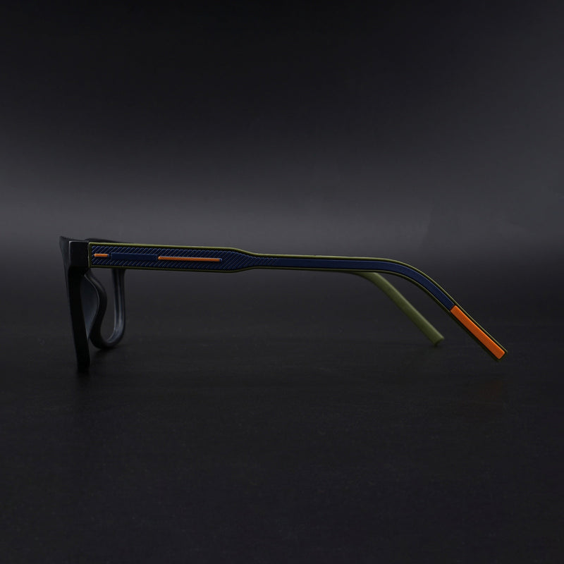 Eyejack Rush Matt Black Square Eyeglasses for Men & Women (1005CL679-C5)