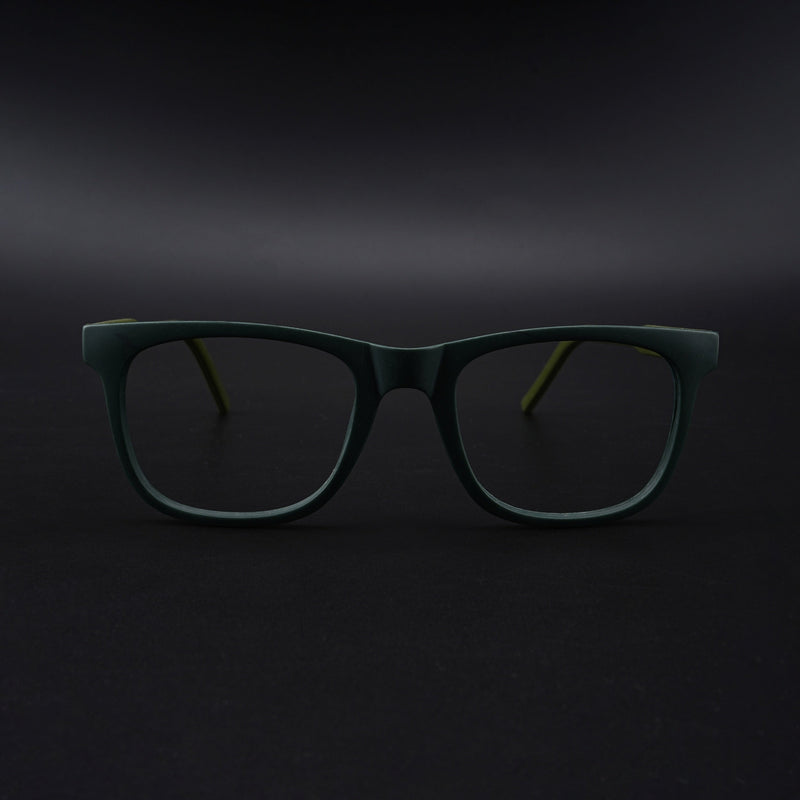 Eyejack Rush Green Square Eyeglasses for Men & Women (1005CL680-C6)