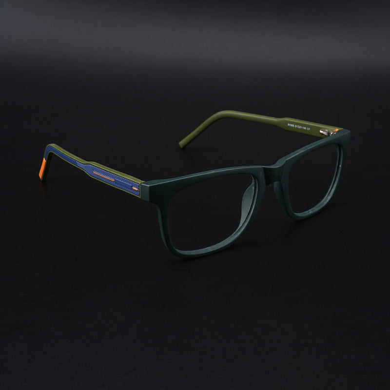Eyejack Rush Green Square Eyeglasses for Men & Women (1005CL680-C6)