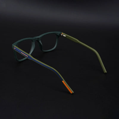 Eyejack Rush Green Square Eyeglasses for Men & Women (1005CL680-C6)