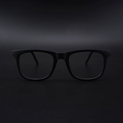 Eyejack Rush Matt Black Square Eyeglasses for Men & Women (1005CL681-C7)