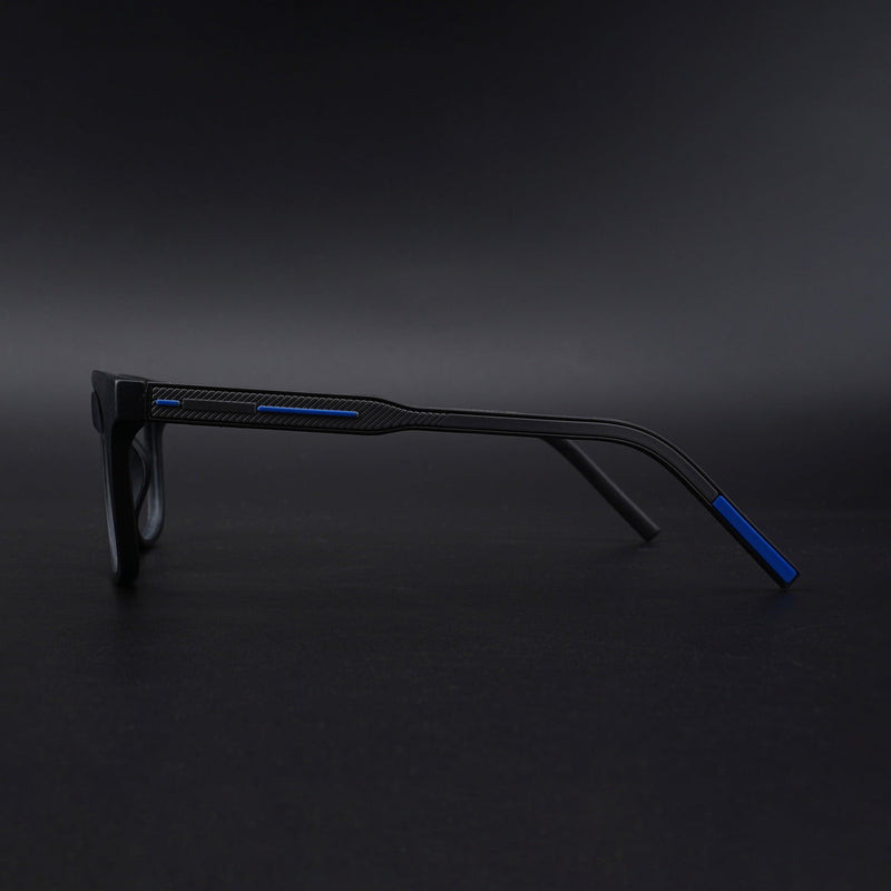 Eyejack Rush Matt Black Square Eyeglasses for Men & Women (1005CL681-C7)