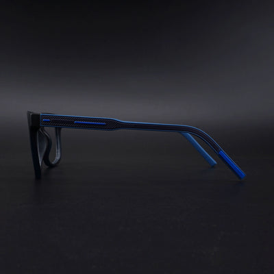 Eyejack Rush Navy Blue Square Eyeglasses for Men & Women (1005CL682-C8)