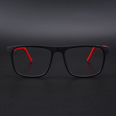 Eyejack Rush Matt Black Square Eyeglasses for Men & Women (1006CL687-C3)