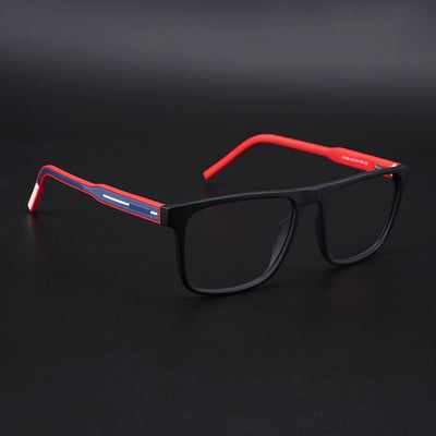 Eyejack Rush Matt Black Square Eyeglasses for Men & Women (1006CL687-C3)