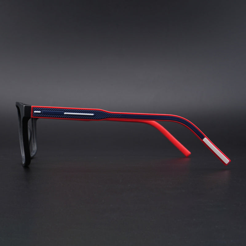 Eyejack Rush Matt Black Square Eyeglasses for Men & Women (1006CL687-C3)
