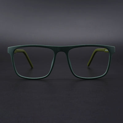 Eyejack Rush Green Square Eyeglasses for Men & Women (1006CL690-C6)