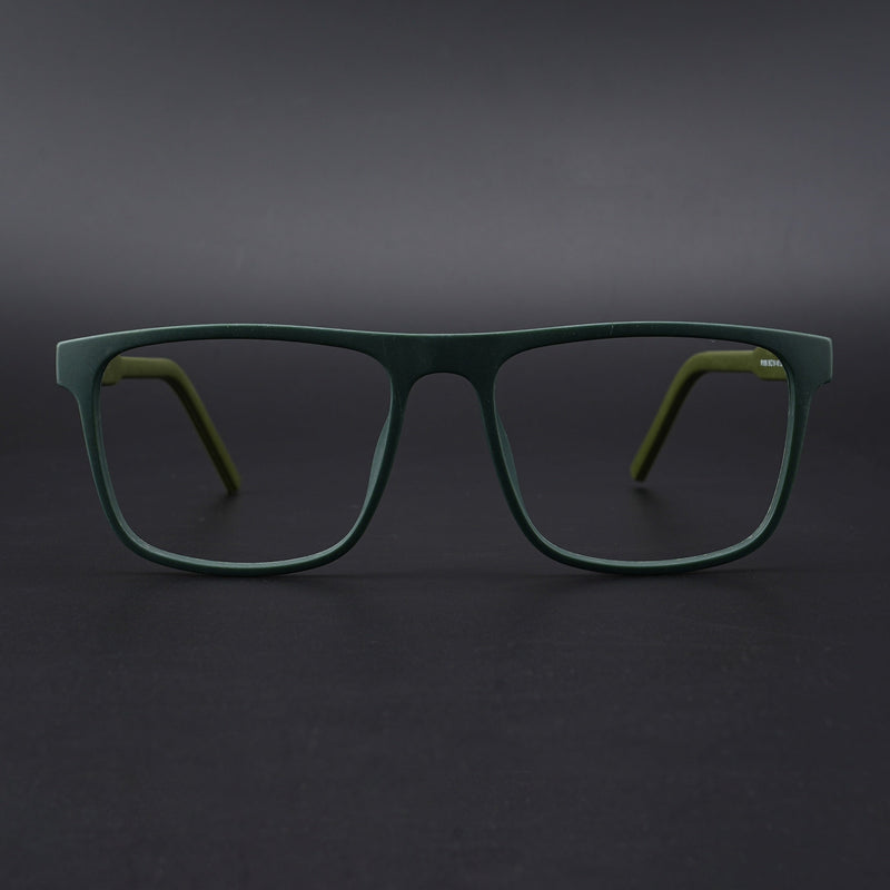 Eyejack Rush Green Square Eyeglasses for Men & Women (1006CL690-C6)