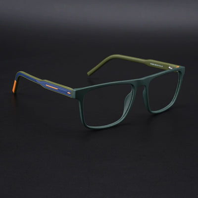 Eyejack Rush Green Square Eyeglasses for Men & Women (1006CL690-C6)