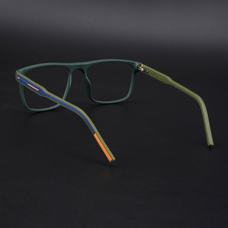 Eyejack Rush Green Square Eyeglasses for Men & Women (1006CL690-C6)