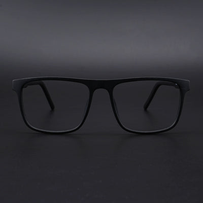 Eyejack Rush Matt Black Square Eyeglasses for Men & Women (1006CL691-C7)