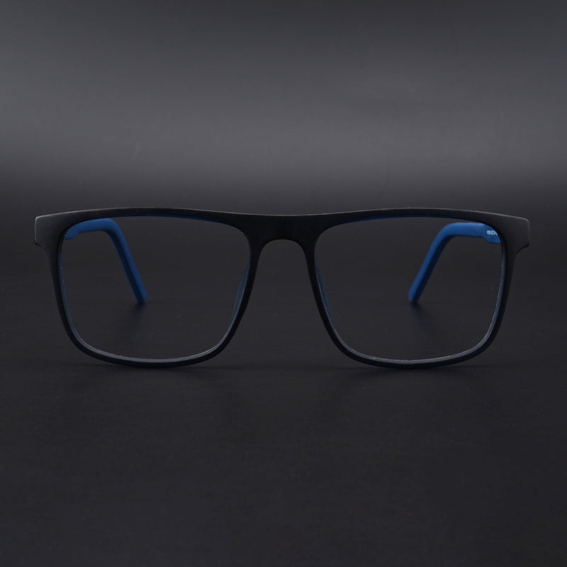 Eyejack Rush Navy Blue Square Eyeglasses for Men & Women (1006CL692-C8)