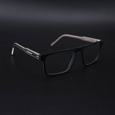 Eyejack Rush Matt Black Square Eyeglasses for Men & Women (1007CL695-C1)