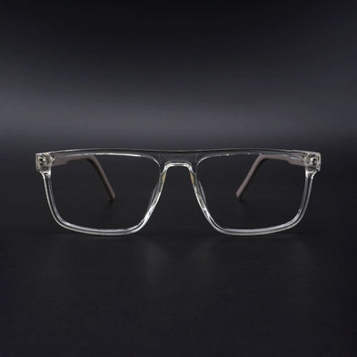 Eyejack Rush Transparent Square Eyeglasses for Men & Women (1007CL696-C2)