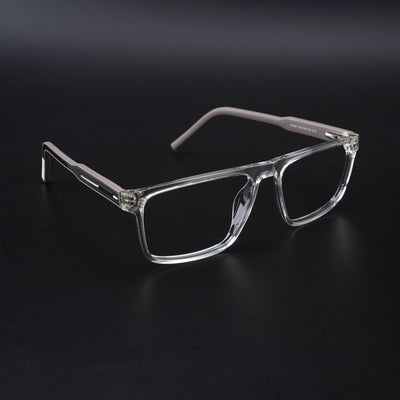 Eyejack Rush Transparent Square Eyeglasses for Men & Women (1007CL696-C2)