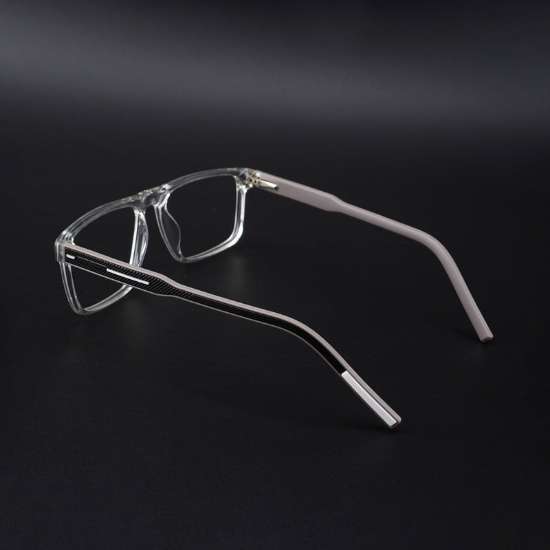 Eyejack Rush Transparent Square Eyeglasses for Men & Women (1007CL696-C2)