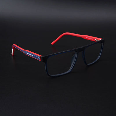 Eyejack Rush Navy Blue Square Eyeglasses for Men & Women (1007CL697-C3)