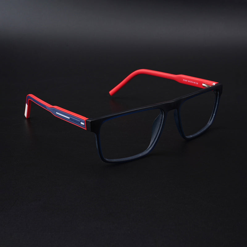 Eyejack Rush Navy Blue Square Eyeglasses for Men & Women (1007CL697-C3)