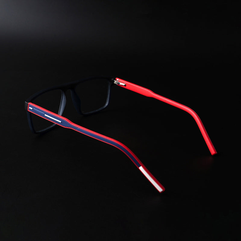 Eyejack Rush Navy Blue Square Eyeglasses for Men & Women (1007CL697-C3)