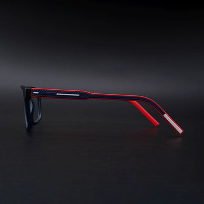 Eyejack Rush Navy Blue Square Eyeglasses for Men & Women (1007CL697-C3)