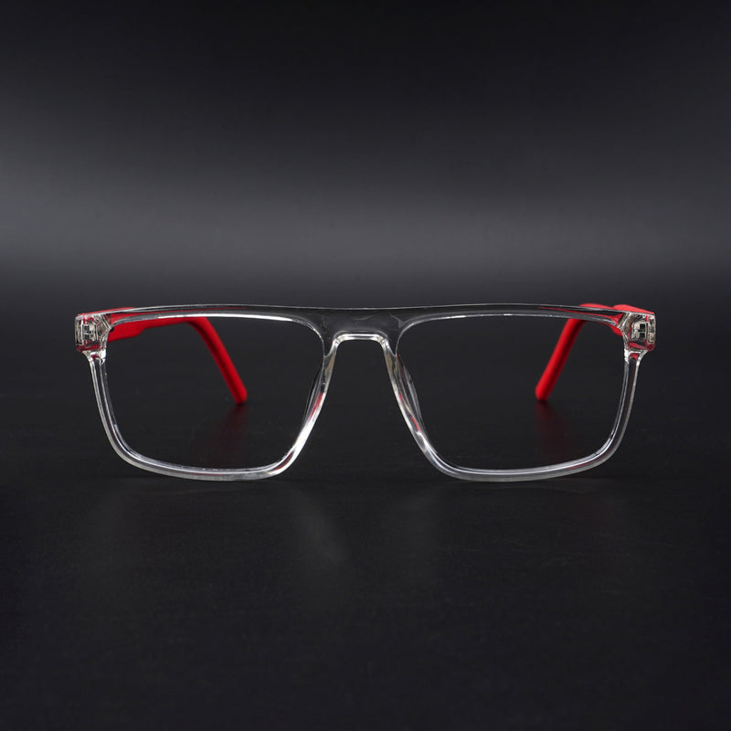 Eyejack Rush Transparent Square Eyeglasses for Men & Women (1007CL698-C4)