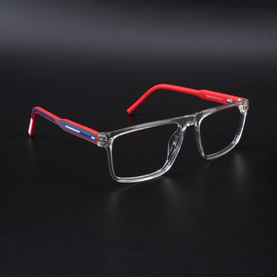 Eyejack Rush Transparent Square Eyeglasses for Men & Women (1007CL698-C4)