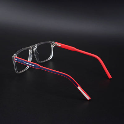 Eyejack Rush Transparent Square Eyeglasses for Men & Women (1007CL698-C4)