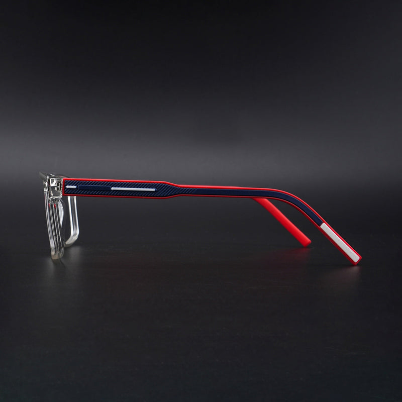 Eyejack Rush Transparent Square Eyeglasses for Men & Women (1007CL698-C4)