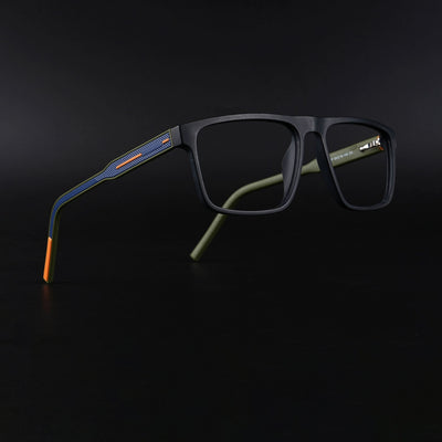 Eyejack Rush Matt Black Square Eyeglasses for Men & Women (1007CL699-C5)
