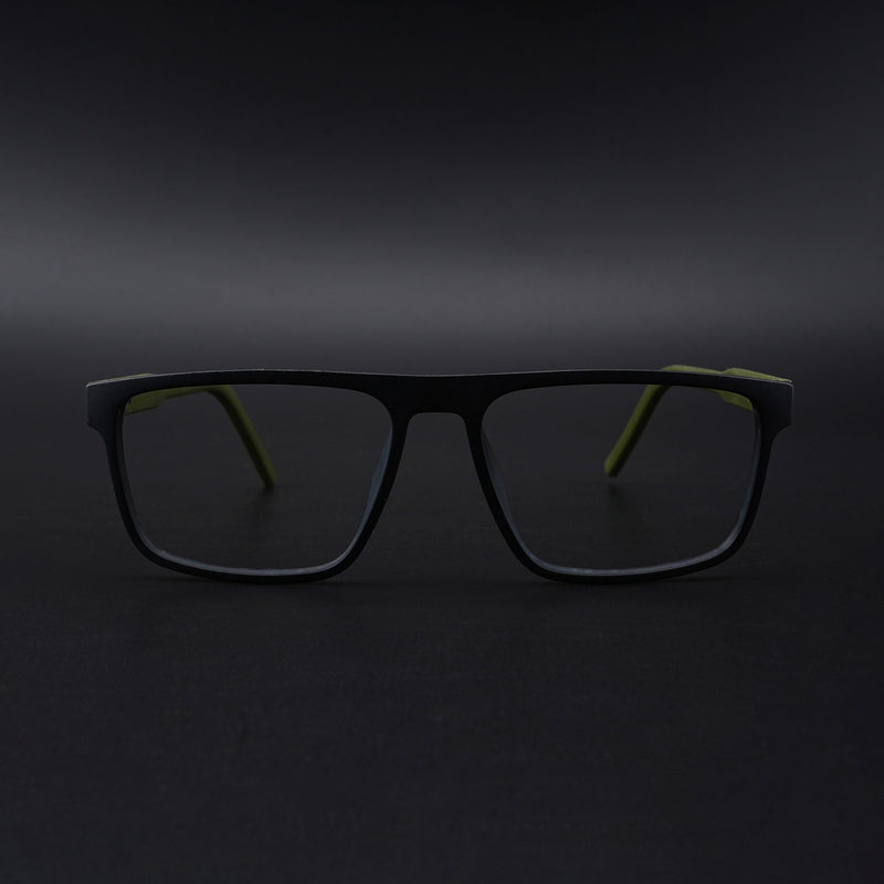 Eyejack Rush Matt Black Square Eyeglasses for Men & Women (1007CL699-C5)